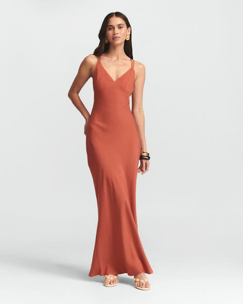 St Mrlo Isadora Slip Dress In Orange