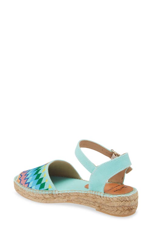 Toni Pons Love Embroidered Espadrille Sandal In Rainbow