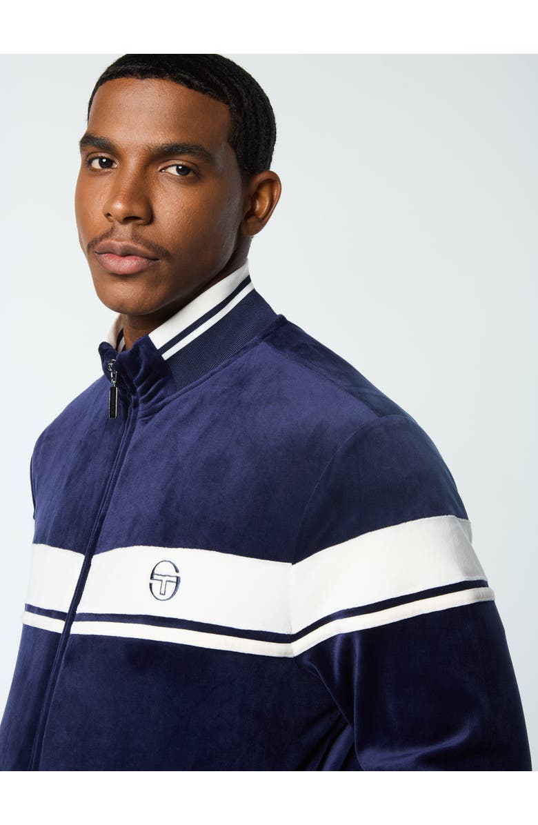 Sergio Tacchini Damarindo Velour Track Jacket, Alternate, color, Maritime Blue