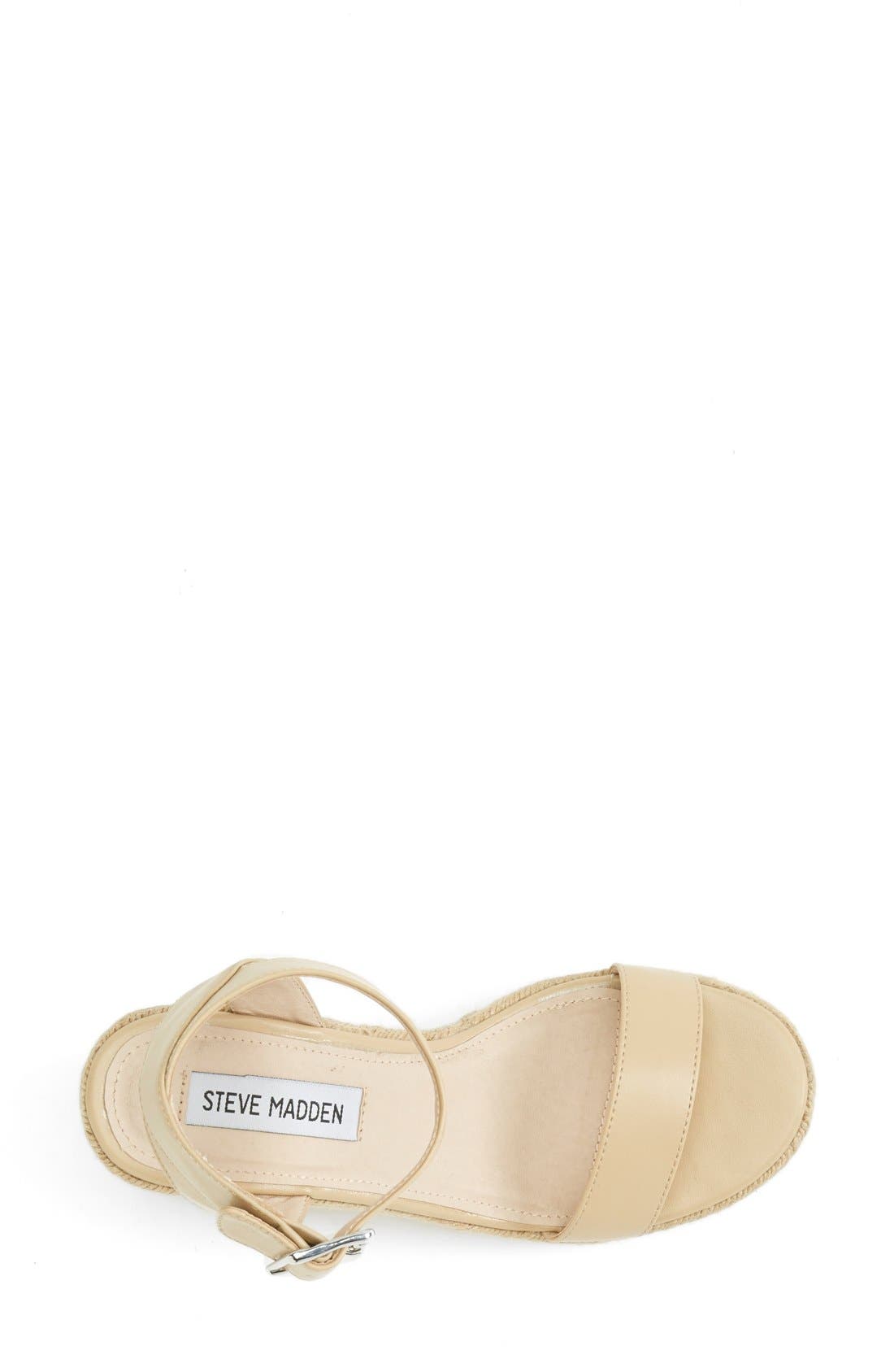 'Seaside' Wedge Sandal, Alternate, color, NATURAL