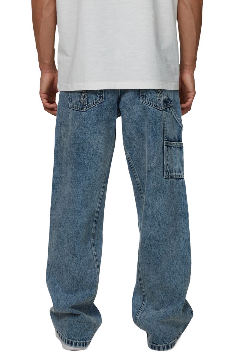 Good For Nothing Straight Leg Double Knee Wash Jeans, Alternate, color, Blue