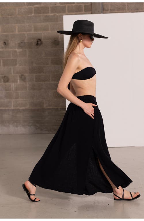 Beach Life By Gottex Resort Midi Swim Cover Up Skirt In Black