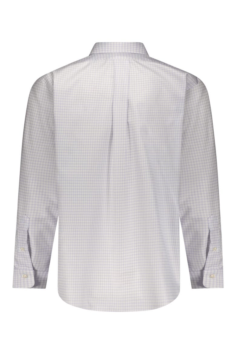 Non-Iron Regent Fit Dobby Dress Shirt, Alternate, color, CHKWHTLAVENDER