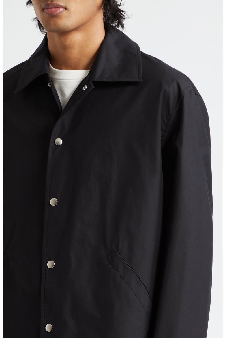 Logo Graphic Cotton Coach's Jacket, Alternate, color, 001 BLACK