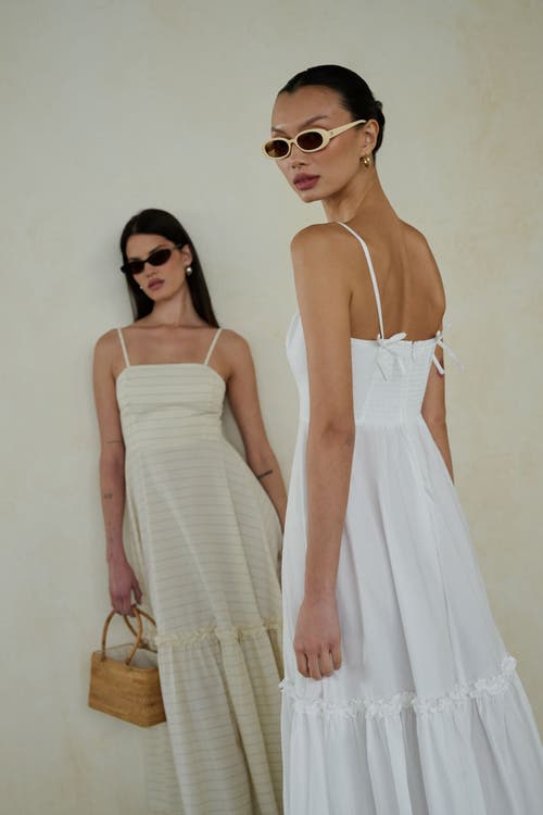 Weworewhat Sleeveless Ruffle A-line Midi Dress
