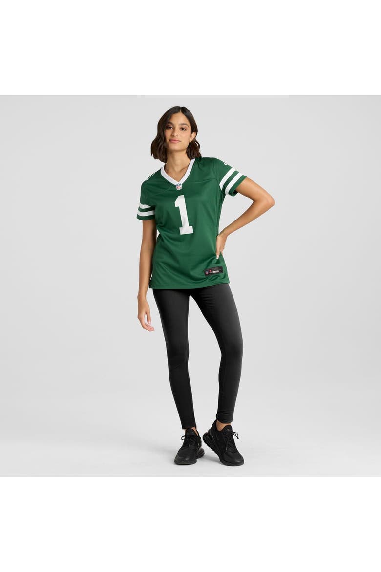 Women's Nike Ahmad Sauce Gardner Legacy Green New York Jets Game Jersey, Alternate, color, Green