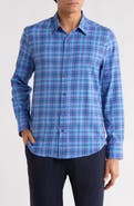 CONSTRUCT Slim Fit Plaid Button-Up Shirt