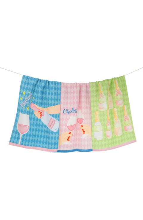 Cheers Set of 3 Kitchen Towels