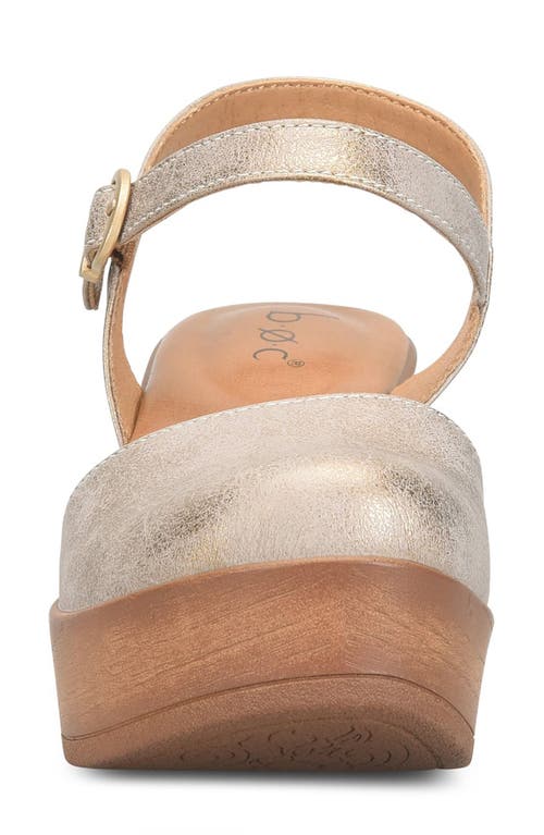 B O C By Børn Dalia Platform Clog Sandal In Champagne