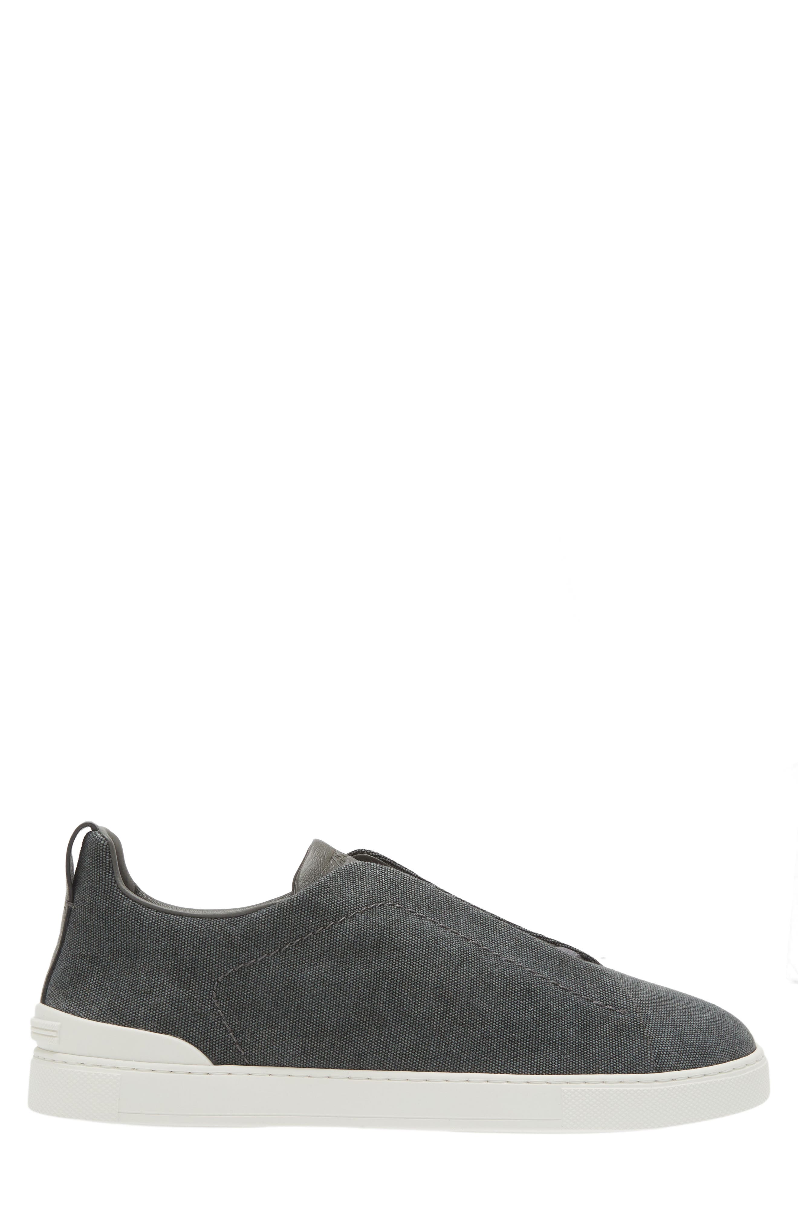 ZEGNA Triple Stitch Low Top Sneaker, Alternate, color, 