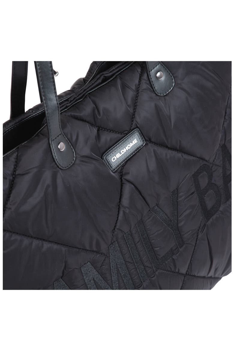 Family Bag Large Quilted Diaper Bag, Alternate, color, PUFFER BLACK