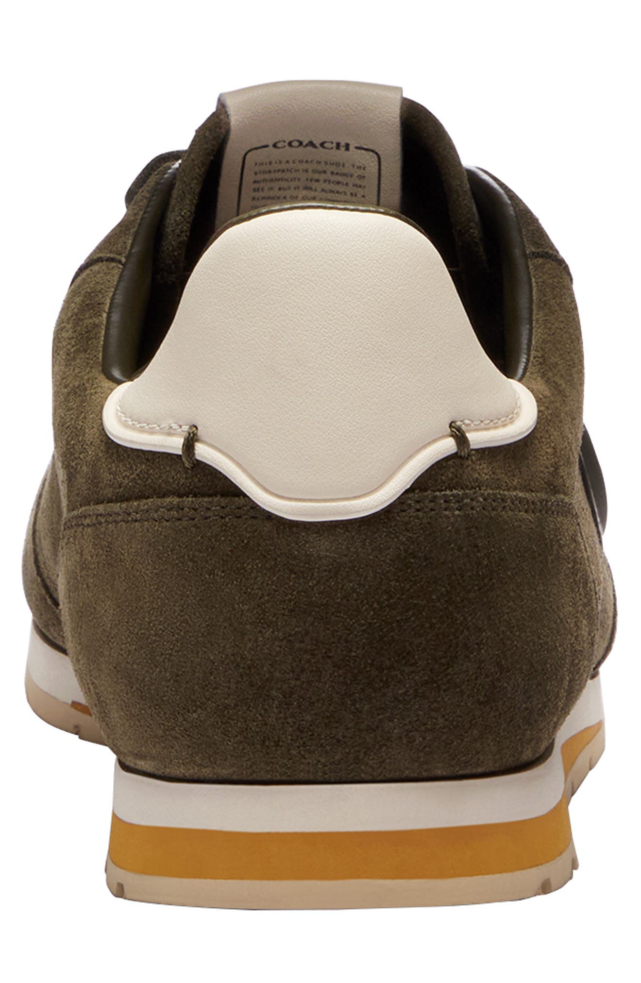 COACH Logo Appliqué Sneaker, Alternate, color, Olive