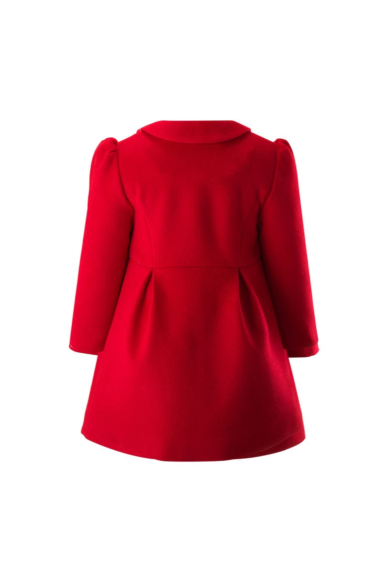 Bow Trim Coat, Alternate, color, Red