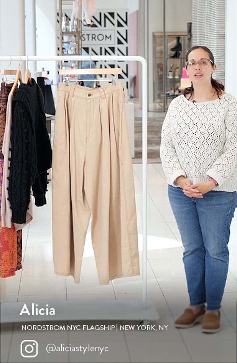 Low Rise Pleated Khaki Pants, sales video thumbnail