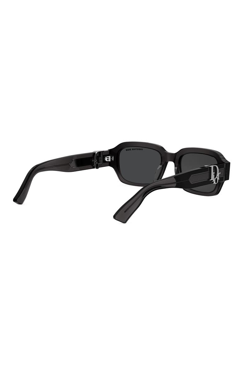 'Dior Oblique S2I 52mm Rectangular Sunglasses, Alternate, color, GREY/ OTHER / SMOKE