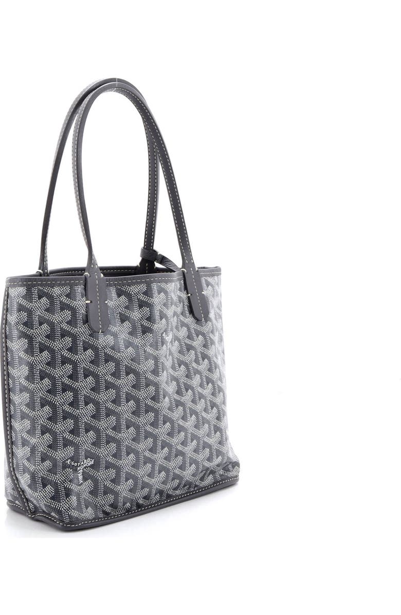Pre-Owned Goyard Anjou Reversible Tote Coated Canvas Mini, Alternate, color, Gray