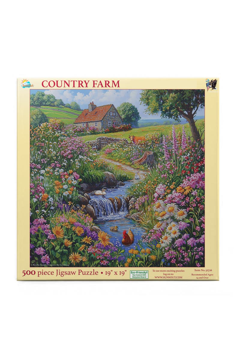 Sunsout Country Farm 500 piece Jigsaw Puzzle for Adults, Alternate, color, Multicolor