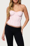 EDIKTED Naliah Raw Edge Underwire Crop Top