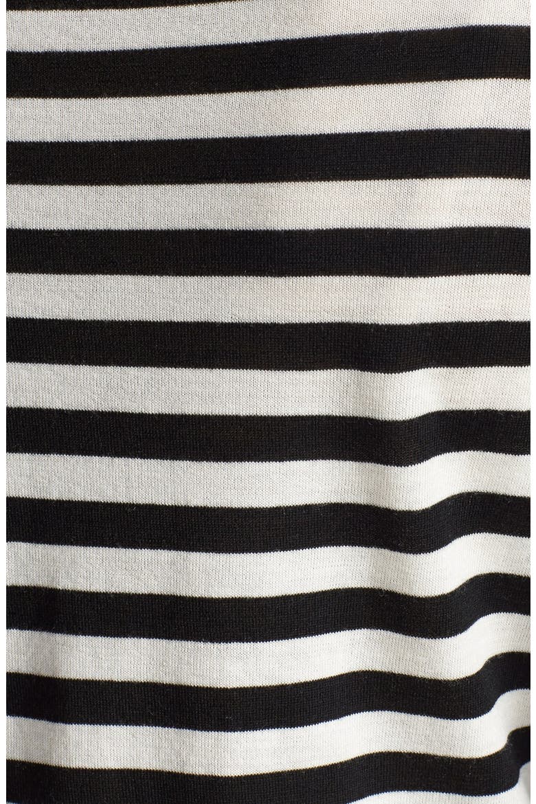 Stripe Wool Sweater, Alternate, color, BLACK/ WHITE STRIPE