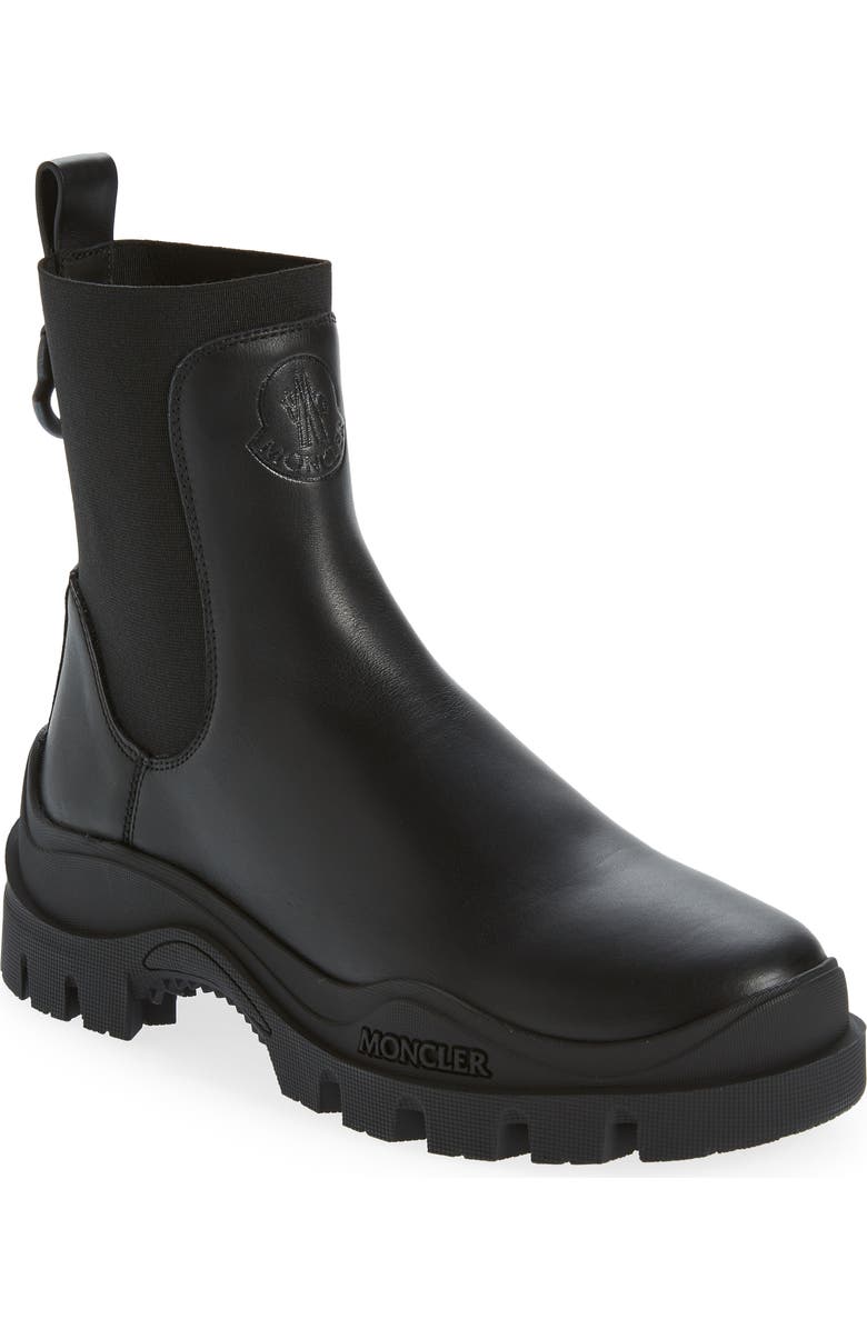 Moncler Larue Water Repellent Chelsea Boot, Main, color,