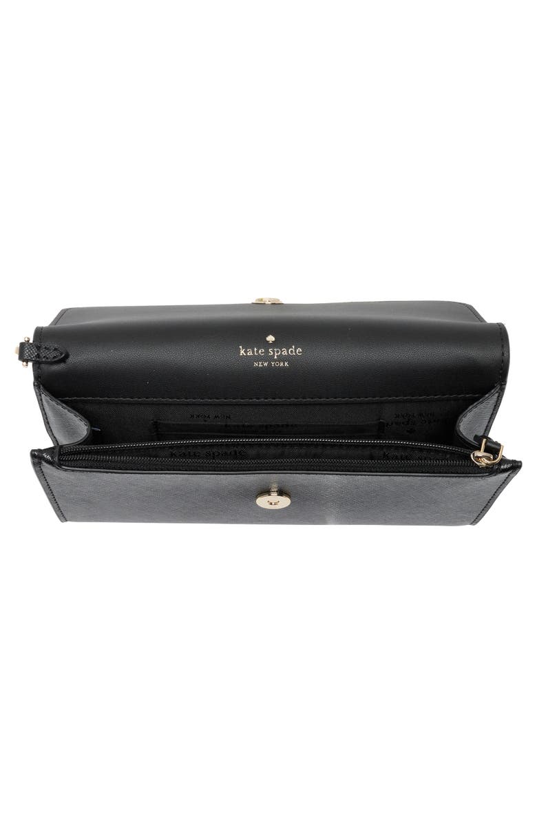 Kate Spade New York kanzie patent leather wristlet wallet, Alternate, color, Black