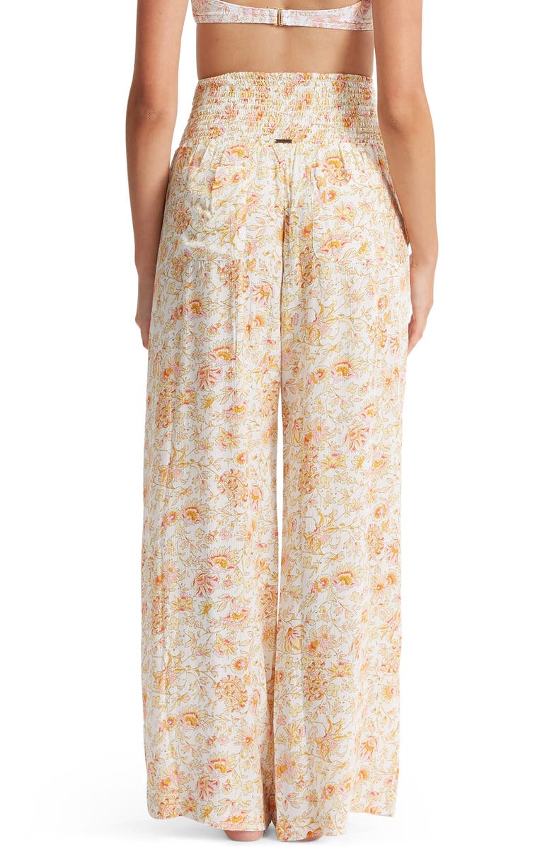 Billabong New Waves 2 Floral Wide Leg Pants, Alternate, color,