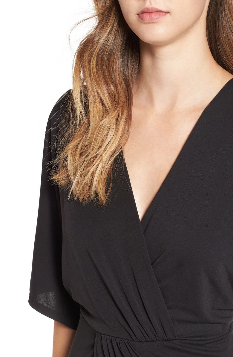 ASTR the Label ASTR Wrap Front Kimono Midi Dress, Alternate, color,