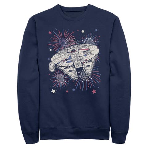 Men's Star Wars Festive Fireworks Falcon  Sweatshirt