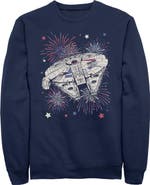 Star Wars Men's Festive Fireworks Falcon Sweatshirt