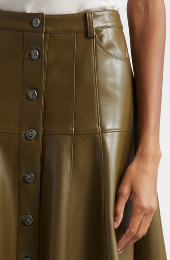 Veena Faux Leather Skirt