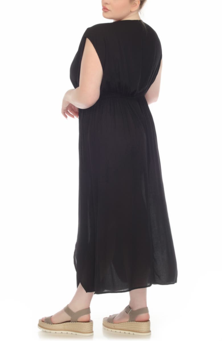 BOHO ME Maxi Cover Up Dress, Alternate, color, Black