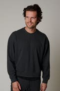 LEISURE LAB Cotton Lounge Crewneck