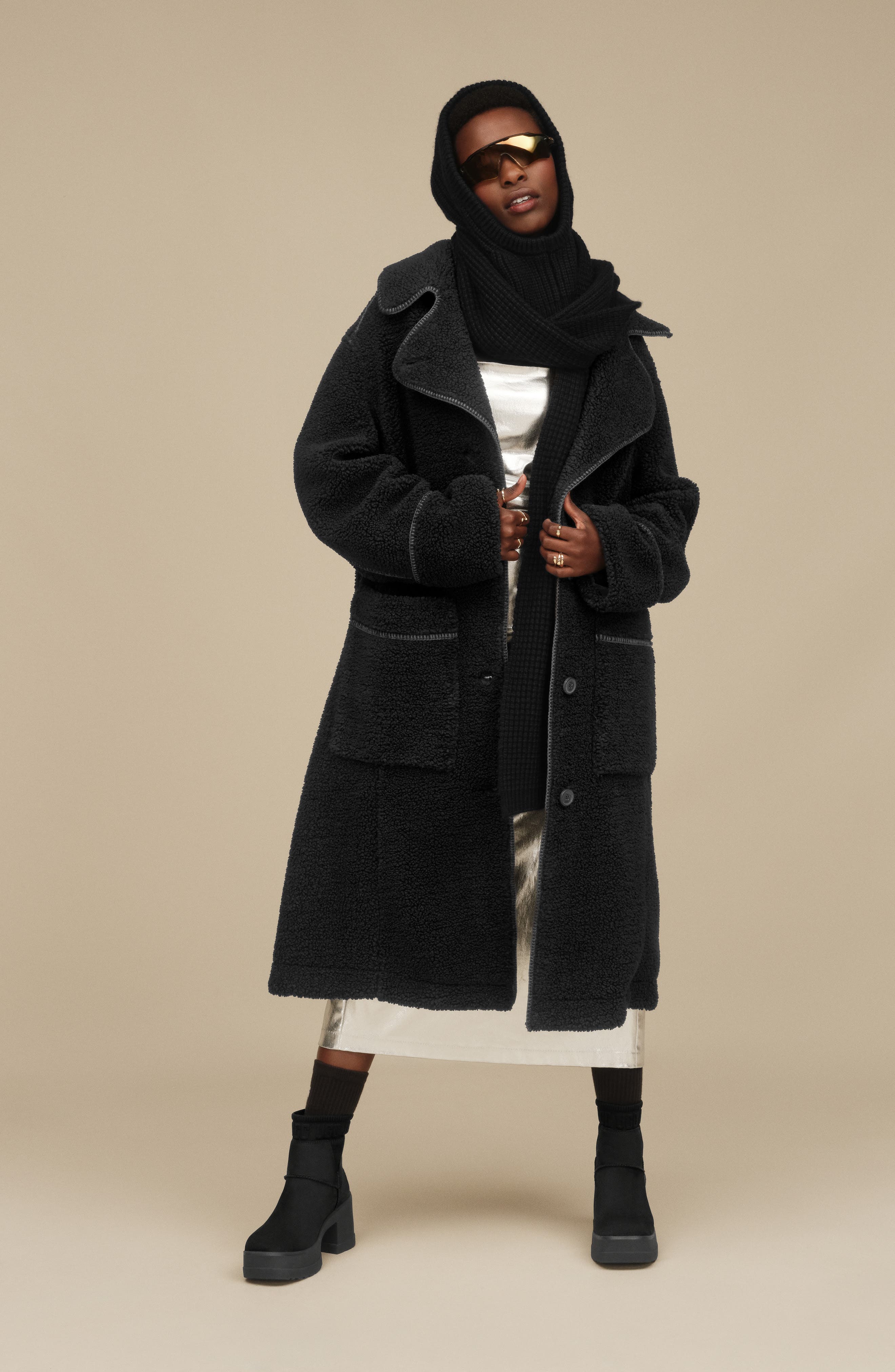 UGG<sup>®</sup> Moxy Water Resistant Chelsea Boot, Alternate, color, Black