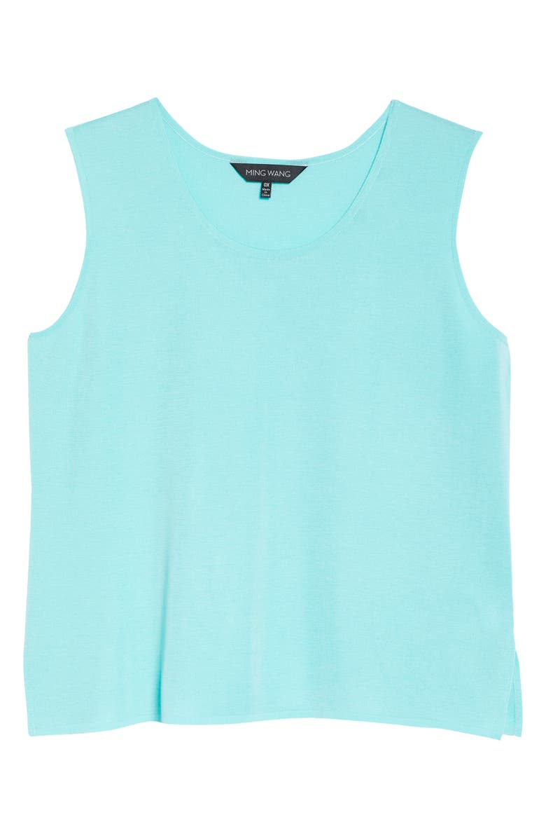 Ming Wang Scoop Neck Knit Tank, Alternate, color, 