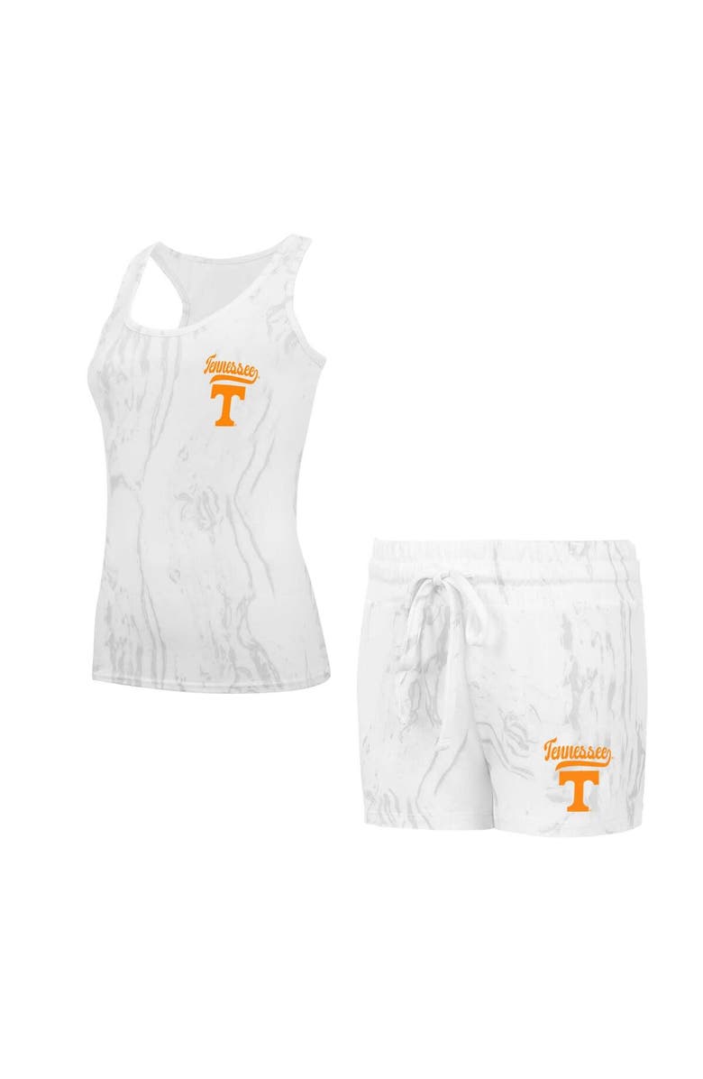CONCEPTS SPORT Women's Concepts Sport Tennessee Volunteers Quartz Tank Top & Shorts Set, Main, color, Cream