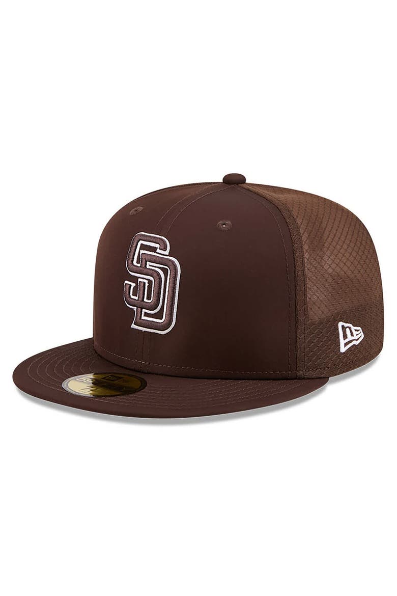 Men's New Era Brown San Diego Padres 2026 Batting Practice 59FIFTY Fitted Hat, Main, color, Brown