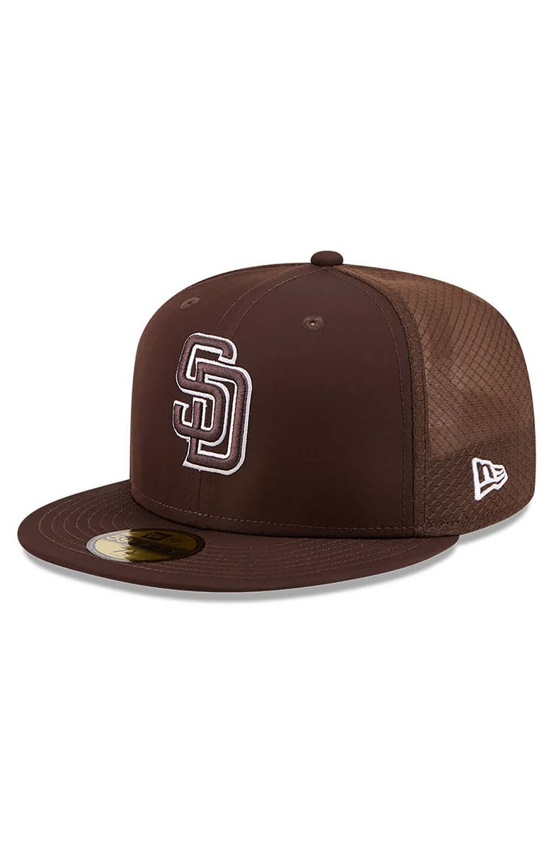 New Era Men's New Era Brown San Diego Padres 2026 Batting Practice 59FIFTY Fitted Hat, Main, color, Brown