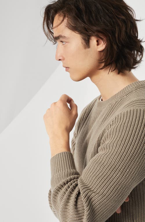 Brunello Cucinelli Half English Rib Knit Sweater In Khaki