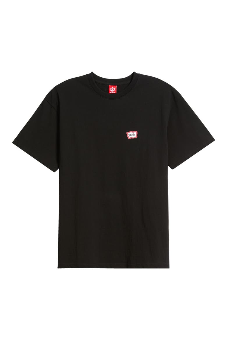 Jasmine Cotton Graphic T-Shirt, Main, color, BLACK