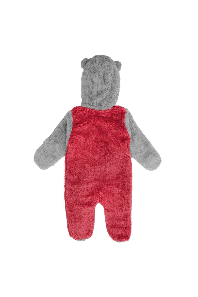 Newborn & Infant Cardinal Arizona Cardinals Game Nap Teddy Fleece Bunting Full-Zip Sleeper, Alternate, color, Cardinal