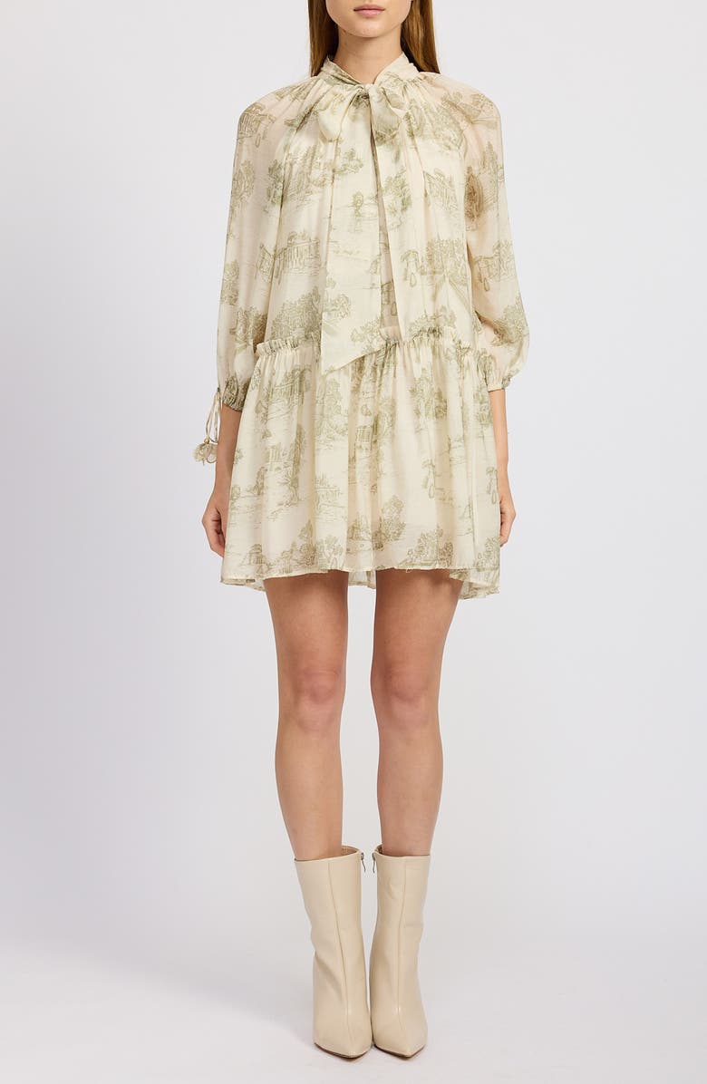 En Saison Leighton Toile Minidress, Main, color, 