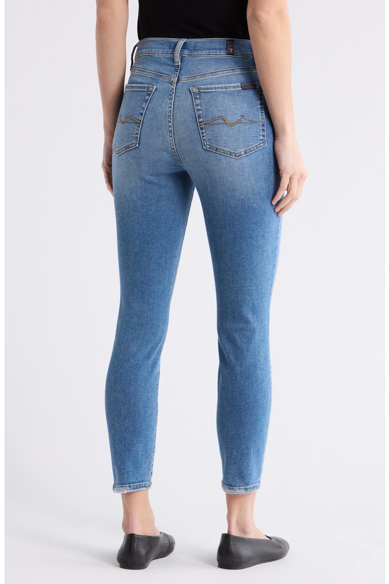 Gwenevere High Waist Ankle Skinny Jeans, Alternate, color, BLUEJAY