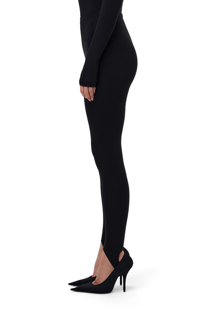 Naked Wardrobe Naked Stirrup Leggings, Alternate, color, Black