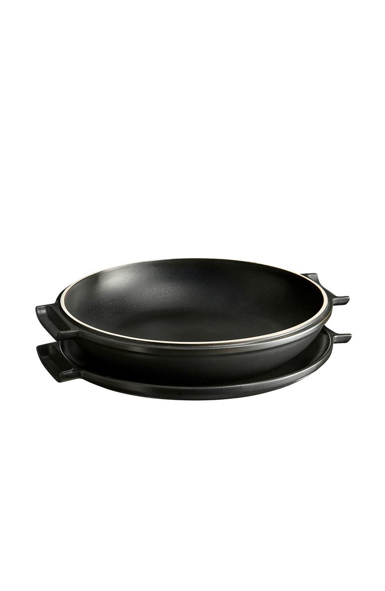 Emile Henry Delight 2.3 Quart Tart Tatin Set, Slate, Main, color, Slate