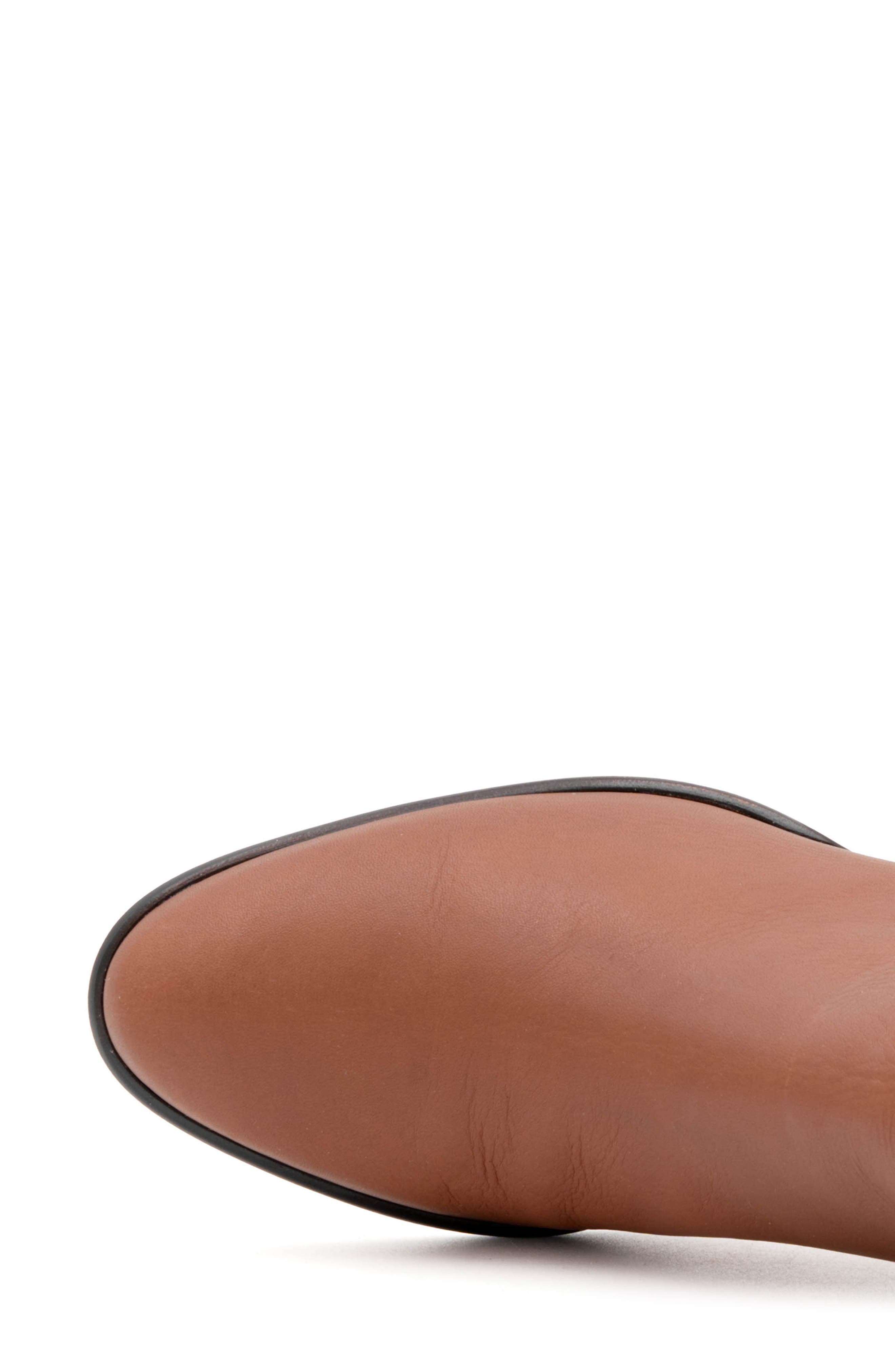 Amalfi by Rangoni Lucio Block Heel Bootie, Alternate, color, Castagno Vapor Gold Buckle