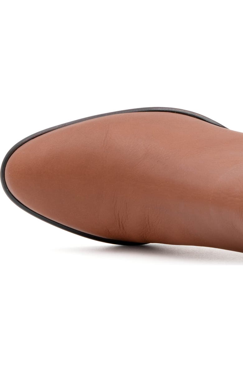 Amalfi by Rangoni Lucio Block Heel Bootie, Alternate, color, Castagno Vapor Gold Buckle