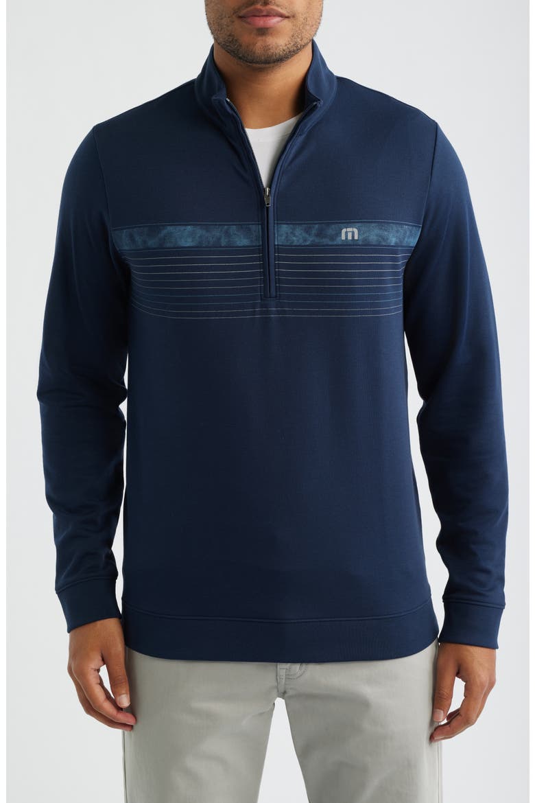 Overnight Train Quarter Zip Pullover, Main, color, TOTAL ECLIPSE