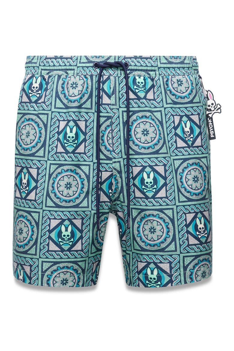 Frank All Over Swim Trunks, Alternate, color, CABBAGE