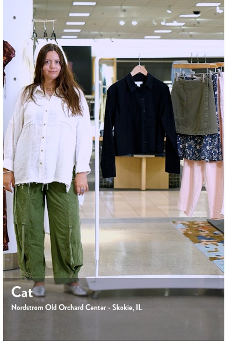 Boxy Oxford Button-Up Shirt video