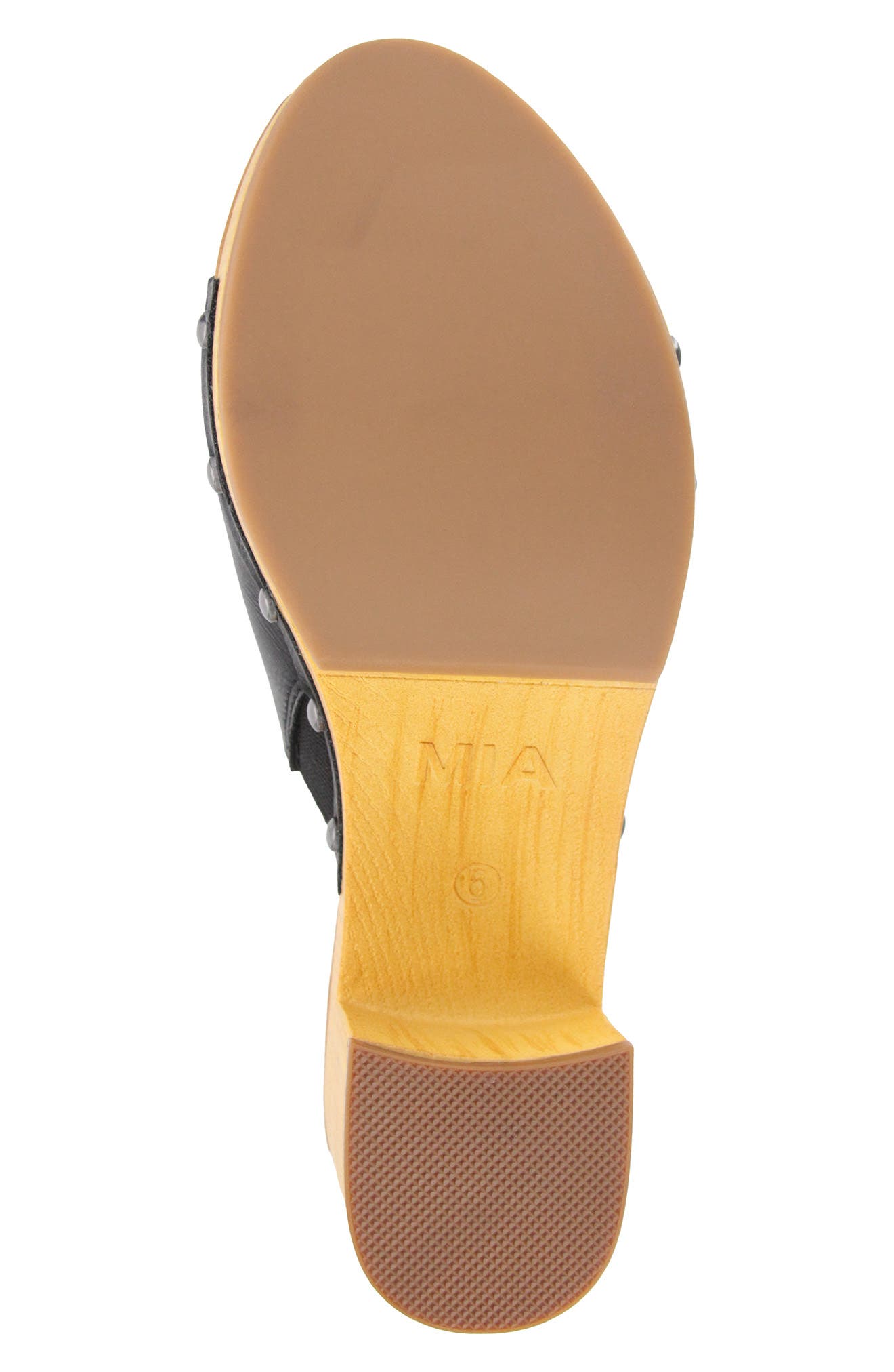 MIA Merel Studded Block Heel Mule Sandal, Alternate, color, 